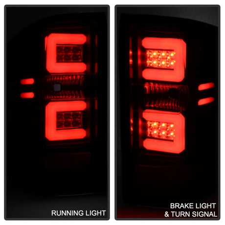 Spyder 14-18 Chevy 1500 / 15-19 GMC 3500 Dually / Bar LED Tail Lights Blk Smke ALT-YD-CS14-LBLED-BSM 5079992