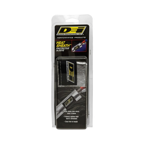 DEI Heat Sheath 1in x 3ft - Aluminized Sleeving - Sewn Edge 10419
