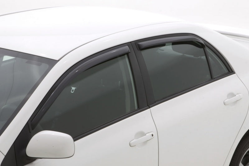 AVS 09-13 Toyota Corolla Ventvisor In-Channel Front & Rear Window Deflectors 4pc - Smoke 194073