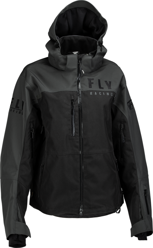 FLY RACING Women's Carbon Jacket Black/Grey Lg 470-4500L