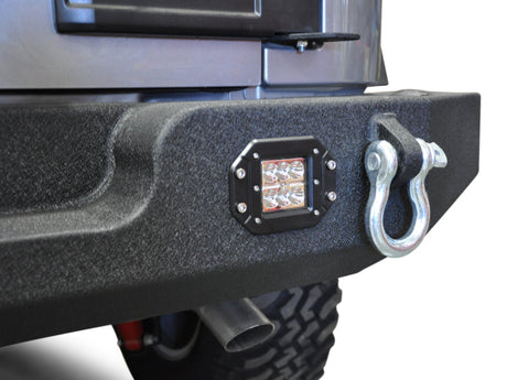 DV8 Offroad 07-18 Jeep Wrangler JK Full Length Rear Bumper w/ Light Holes RBSTTB-11
