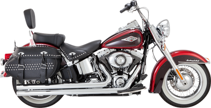 VANCE & HINES Big Shots Long Exhaust System - Chrome Softail / Fat Boy 2012-2017   17323