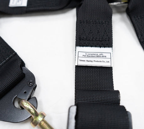 NRG FIA 6pt 2in. Shoulder Belt for HANS Device/ Rotary Cam Lock Buckle/ 3in. Waist Belt - Black SBH-HRS6PCBK