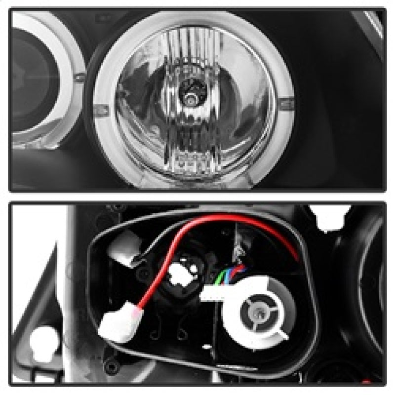 Spyder BMW E90 3-Series 06-08 Projector LED Halo Amber Reflctr Rplc Bulb Blk PRO-YD-BMWE9005-AM-BK 5009005