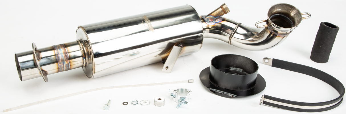 STRAIGHTLINE Lightweight Muffler Carbon Pol 132-147