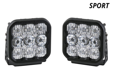 Diode Dynamics SS5 LED Pod Sport - White Combo (Pair) DD6769P