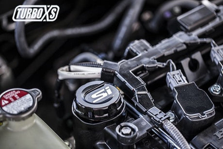 Turbo XS 2016+ Honda Civic Black Oil Cap HC-OC-BLK-SI