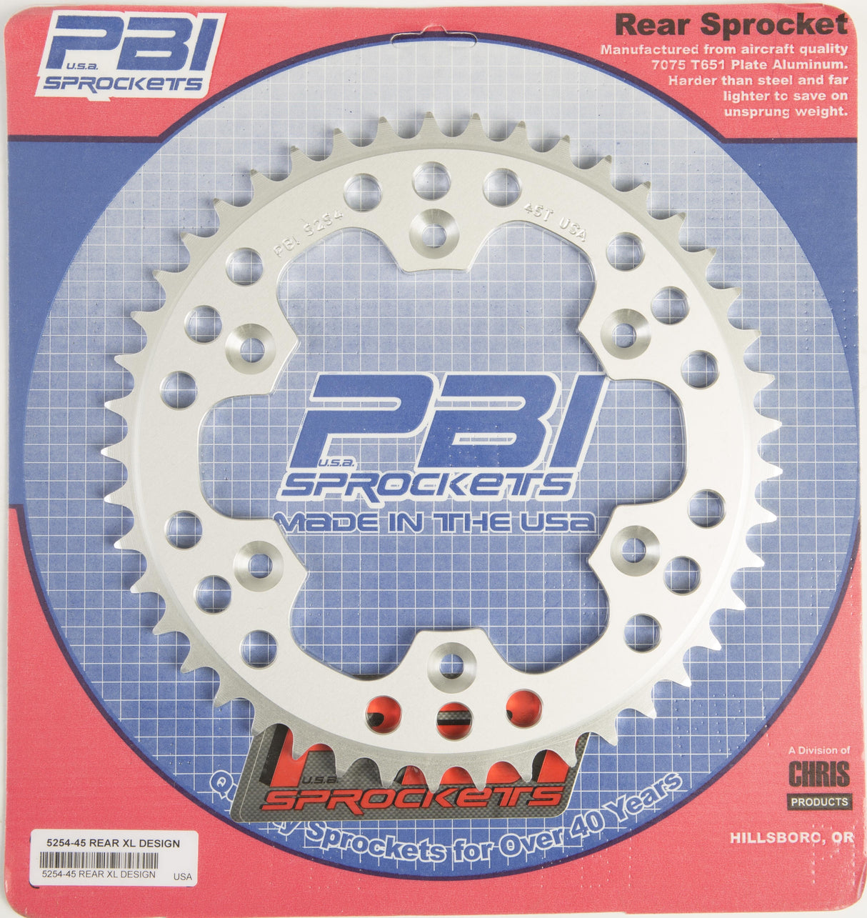 PBIRear Sprocket Aluminum 45t-520 Hus/Husq/Ktm5254-45-3