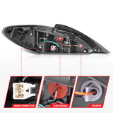 ANZO 10-13 Hyundai Genesis 2DR LED Taillights Smoke 321347