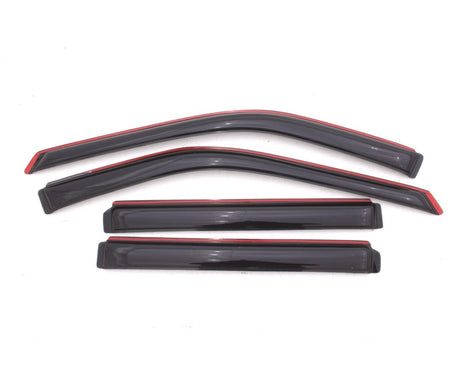 AVS 11-18 Ford Explorer Ventvisor In-Channel Front & Rear Window Deflectors 4pc - Smoke 194293