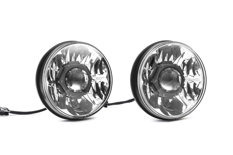 KC HiLiTES 07-18 Jeep JK (Not for Rubicon/Sahara) 7in. Gravity LED Pro DOT Headlight (Pair Pack Sys) 42341