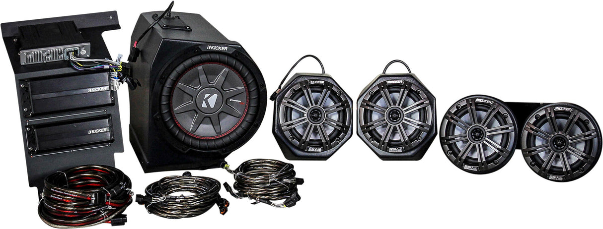 SSV WORKS 5 Speaker Kicker Kit With Ride Command Pol GN-5KRC