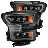 AlphaRex 17-20 Ford Raptor NOVA LED Proj Headlights Plank Style Alpha Black w/Activ Light/Seq Signal 880163