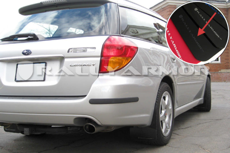 Rally Armor 2005-2009 Legacy GT and Outback UR Black Mud Flap w/ Grey Logo MF4-UR-BLK/GRY