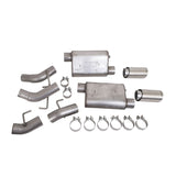 BBK Vari-Tune Axle Back Exhaust Kit 2 Adjustable Performance Mufflers 2-3/4 Pipe 4 in. Tips 41065