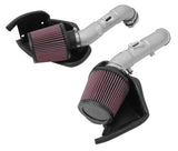 K&N 14-15 Infiniti Q50 3.7L V6 Dual Silver Typhoon Short Ram Intakes 69-7083TS