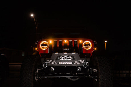 DV8 Offroad 2018+ Jeep JL Grill Amber Marker Lights GRJL-02