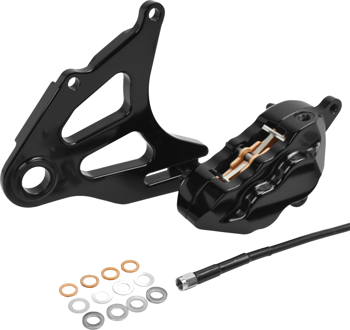 HAWG HALTERS INC 4 Pist Rear Caliper Kit Black St 18-Up RKSTAB518