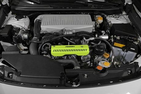Perrin 22-23 Subaru WRX Pulley Cover (Short Version - Works w/AOS System) - Neon Yellow PSP-ENG-154NY