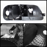 Xtune Ford F150 97-03 / Expedition 97-02 Crystal Headlights w/Corner Black HD-JH-FF15097-SET-AM-BK 5070319