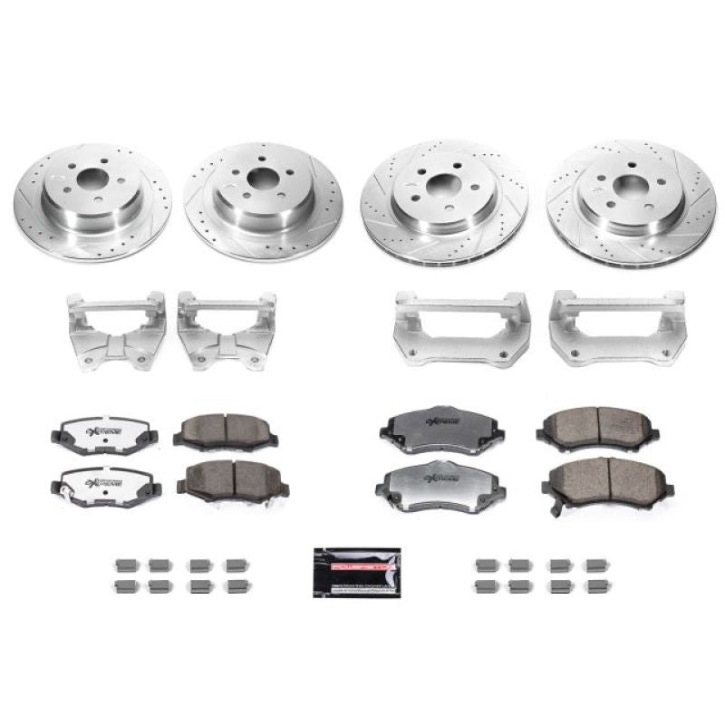 Power Stop 07-17 Jeep Wrangler Front & Rear Big Brake Conversion Kit BBK-JK-001