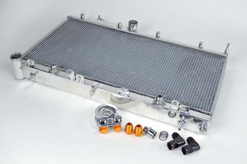 CSF 08-15 Subaru WRX/STI 2-Row Radiator w/Built-In Oil Cooler 7042O