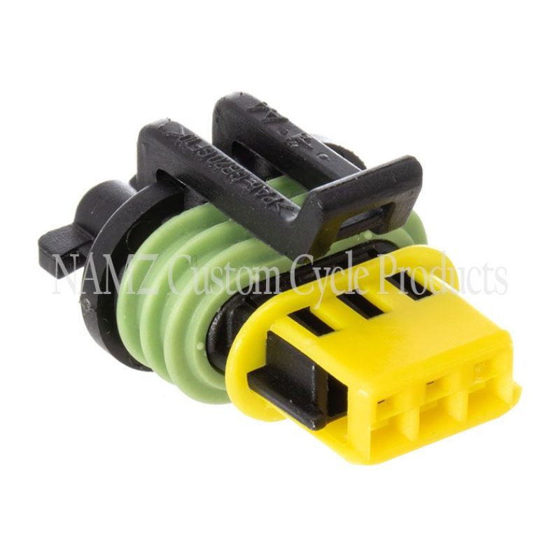 NAMZ 06-23 V-Twin Delphi OEM Speedometer Sensor/Siren Connector w/Terminals (HD 72064-06) ND-15336029-B