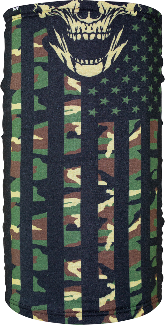 ZAN Motley Tube Fleece Lined Woodland Camo Flag TF460