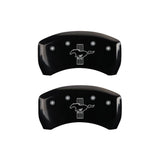 MGP Rear set 2 Caliper Covers Engraved Rear GT500 Shelby & Cobra Black finish silver ch 10010RGT5BK