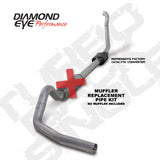 Diamond Eye KIT 4in MFLR RPLCMENT PIPE TB SGL ALUM 94-97 5 7 3L F250/F350 PWRSTROKE NFS W CARB STDS K4306A-RP