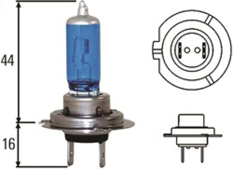 Hella Optilux H7 100W XB Extreme Blue Bulbs (Pair) LAH71070307