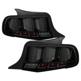 Spyder 10-12 Ford Mustang Light Bar Seq Turn Signal LED Tail Lights - Smoke ALT-YD-FM10-LED-SM 5085115