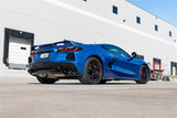 Corsa 2020 Corvette C8 3in Valved Cat-Back 4.5in Blk Quad Tips Fits Factory Perf Exhaust Deletes AFM 21103BLK