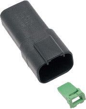 NAMZ CUSTOM CYCLE4-Wire Black Deutsch Rcptcl & Wdglck Hd# 72104-94bkDR-4B