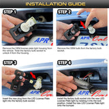 Xtune 13-18 Subaru BRZ T10 Connector LED License Plate Bulb Assembly White 5500K LAC-LP-SWRX08 -Pair 9045127