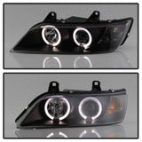 Spyder BMW Z3 96-02 Projector Headlights LED Halo Black High H1 Low H1 PRO-YD-BMWZ396-HL-BK 5009081