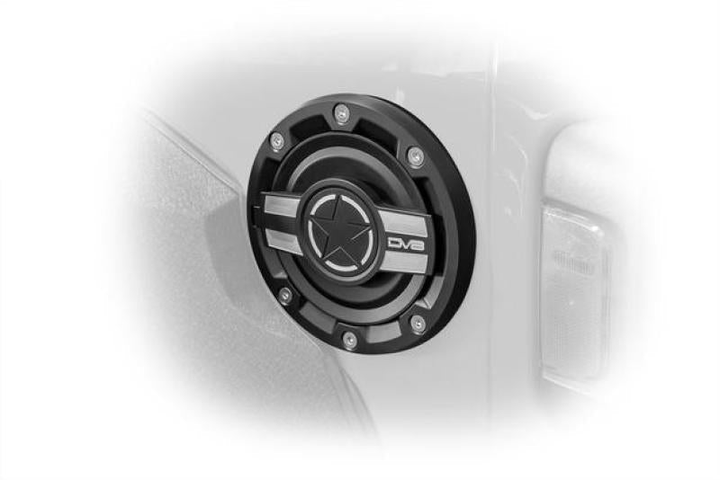 DV8 Offroad 2018+ Jeep JL Aluminum Fuel Door for 20-Pres Wrangler D-JL-190004-MIL