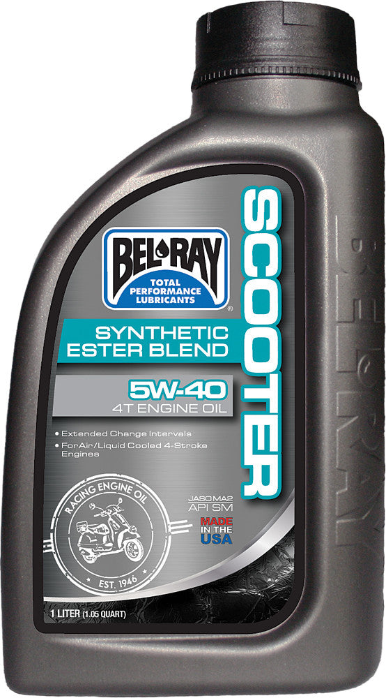 BEL-RAY Scooter Synthetic Ester Blend 4t Engine Oil 5w-40 1l 99429-B1LW