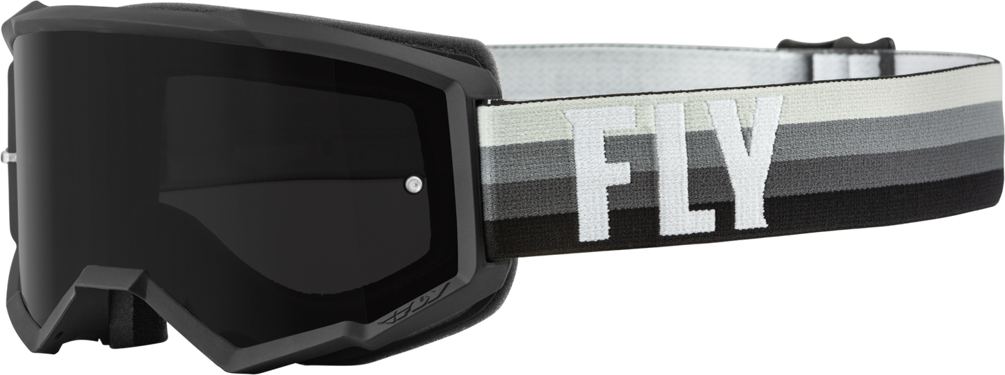 FLY RACING Youth Zone Goggle Black/Grey W/ Dark Smoke Lens 37-51711