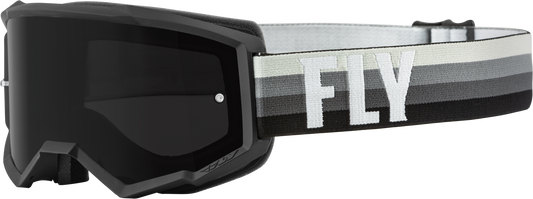 FLY RACING Youth Zone Goggle Black/Grey W/ Dark Smoke Lens 37-51711