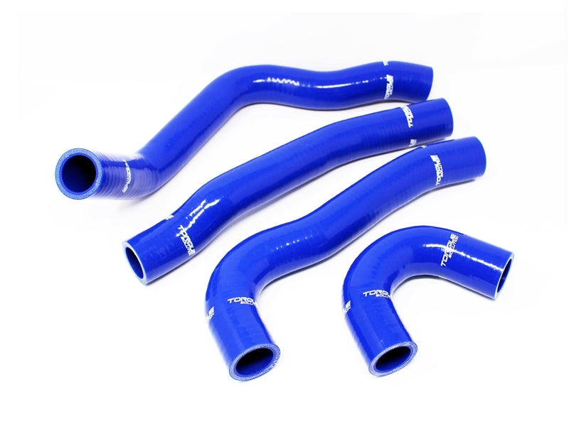 Torque Solution 08-15 Mitsubishi Evolution X Silicone Radiator Hose Kit - Blue TS-EVX-434BU