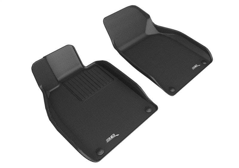 3D MAXpider Custom Fit KAGU Floor Mat (BLACK) Compatible for PORSCHE BOXSTER/CAYMAN/718 2013-2023 - L1PO02211509