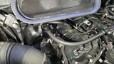 J&L 15-22 Ford Transit 150/250/350 3.5L EcoBoost Passenger Side Oil Separator 3.0 - Black Anodiz 3025P-B