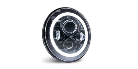DV8 Offroad 07-18 Jeep Wrangler JK LED Projector Headlights w/ Angel Eyes HL7JK-02