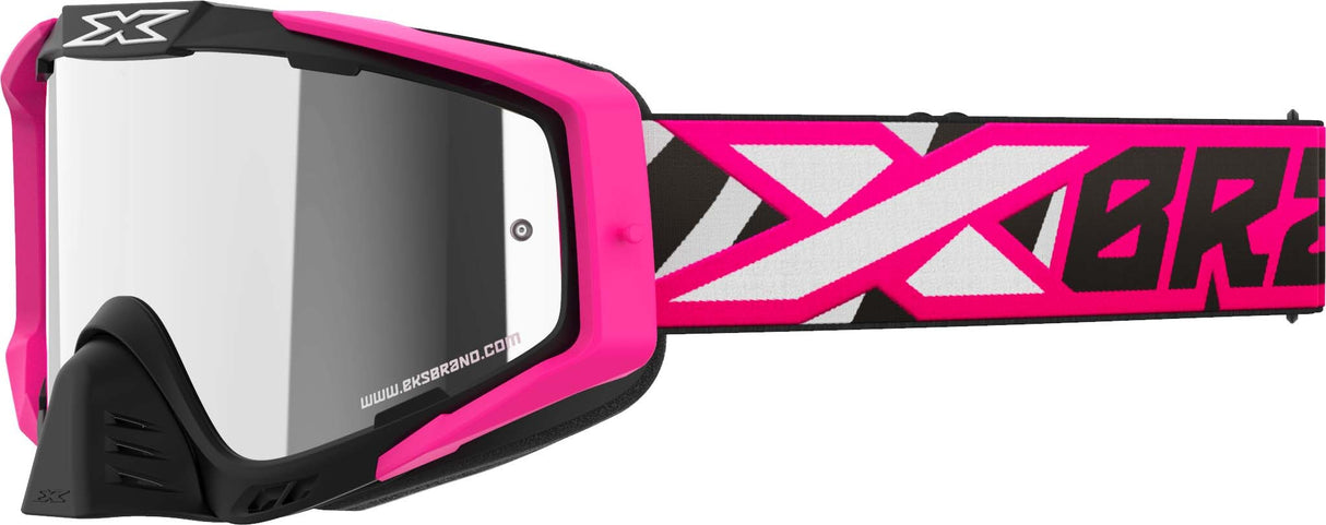 EKS BRAND Outrigger Flo Pink/Zebra Silver Mirror 067-60165