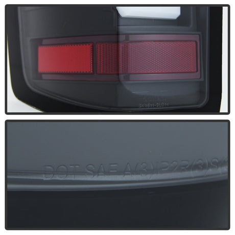 Spyder Chevy 1500 14-16 Light Bar LED Tail Lights Blk ALT-YD-CS14-LBLED-BK 5079985