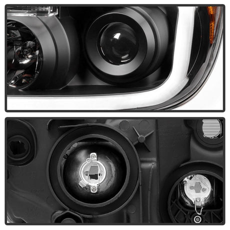 Xtune Toyota Tundra 07-13 LED Light Bar Projector Headlights Black PRO-JH-TTU07-LED-BK 9027888