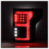 Spyder 15-18 Ford F-150 Light Bar LED Tail Lights (w/Blind Spot) - Black (ALT-YD-FF15015BS-LBLED-BK) 5085313