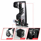 Anzo 19-21 Chevy Silverado Work Truck Full LED Tailights Chrome Housing Red Lens G2(w/C Light Bars) 311419