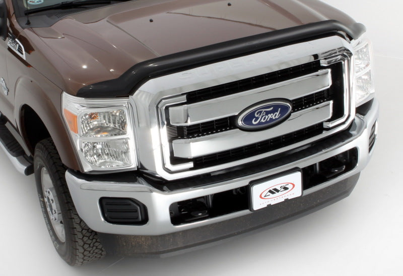 AVS 08-10 Ford F-250 High Profile Bugflector II Hood Shield - Smoke 45718
